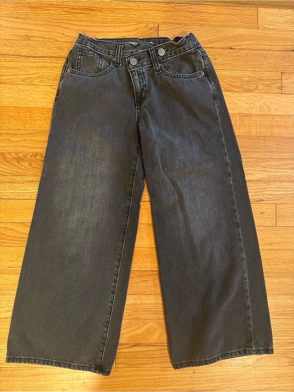 Old Navy Relaxed Wide-Leg Black Jeans
